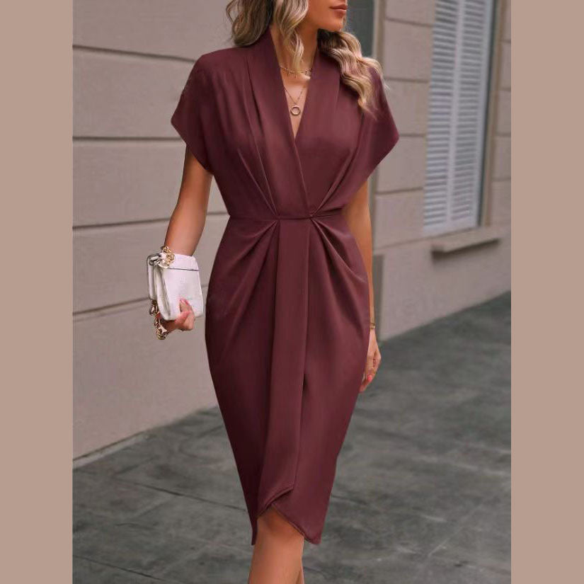 Caia - Vestido Midi Cruzado