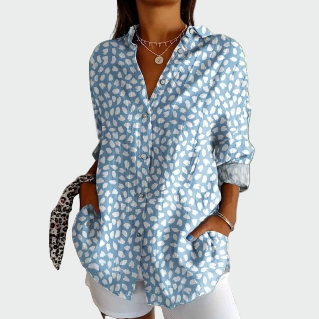 Camisa moderna con diseño floral