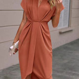 Caia - Vestido Midi Cruzado