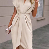 Caia - Vestido Midi Cruzado