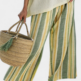 Olívia - Conjunto de Lino y Bambú en Color Aceituna