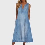 Olivia - Vestido de Mezclilla Cómodo