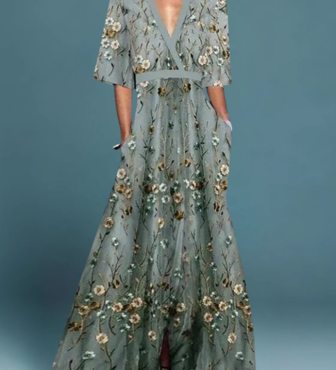 Rute - Elegante Vestido Maxi con Estampado Floral