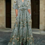 Rute - Elegante Vestido Maxi con Estampado Floral