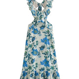 Yafit™ | Vestido Floral con Detalles de Volantes