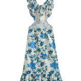 Yafit™ | Vestido Floral con Detalles de Volantes