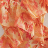Yafit™ | Vestido Floral con Detalles de Volantes