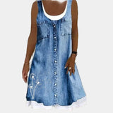 Elena - Vestido de Jean Sofisticado