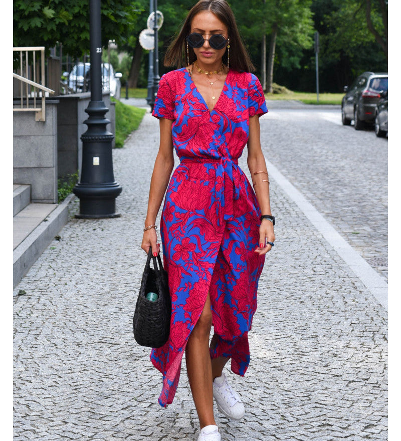 Amélia - Vestido Midi con Estampado Floral