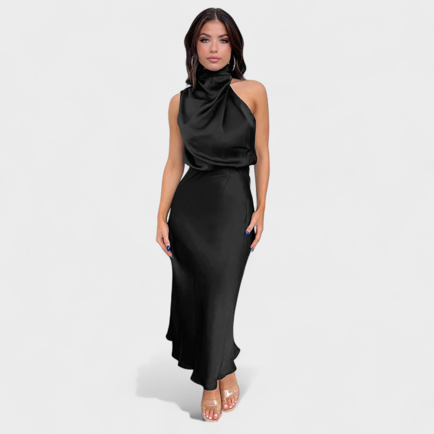 Alba - Vestido de Satén Elegante