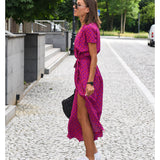 Talia™ | Elegante Bata Floral con Escote en V