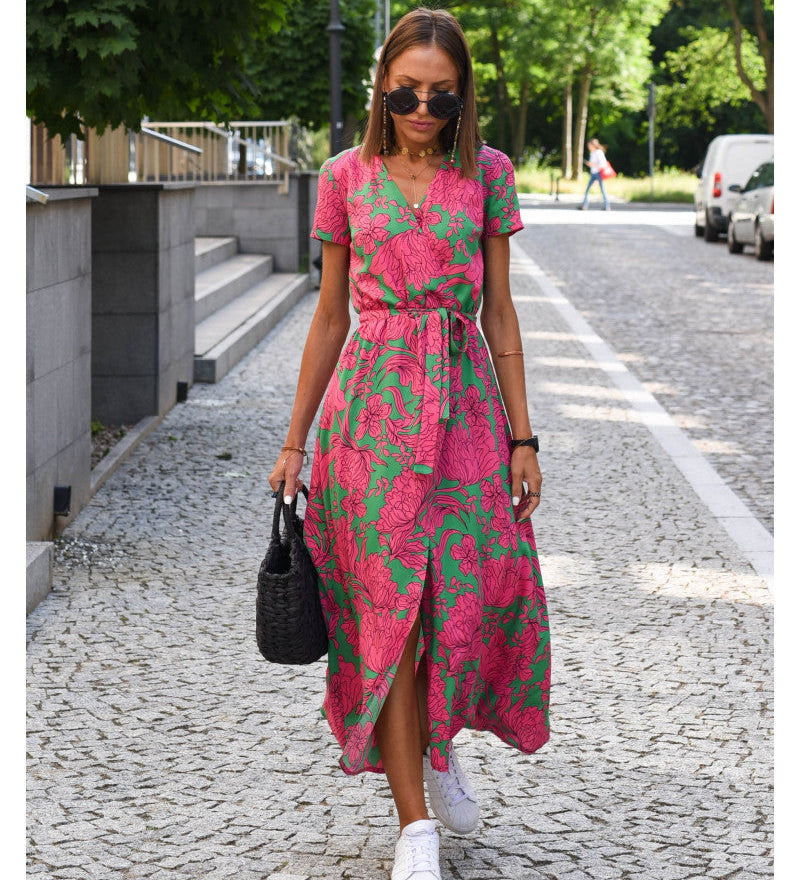 Amélia - Vestido Midi con Estampado Floral