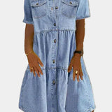 Lola - Vestido Bohemio de Jean