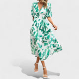 Clara - Elegante Vestido Midi con Estampado Floral