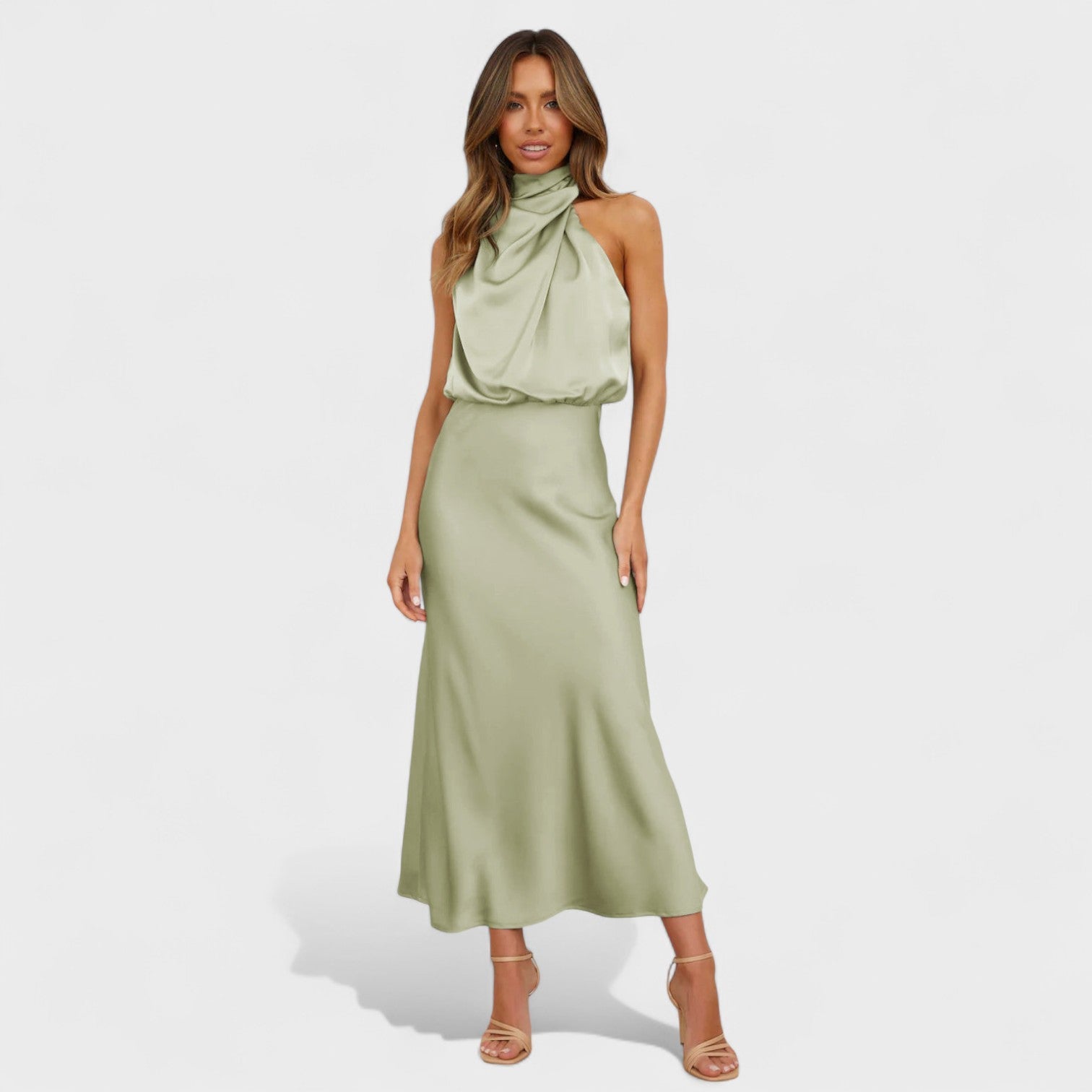 Alba - Vestido de Satén Elegante