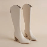 Hilda - Botas Elegantes de Tacón Grueso para el Invierno