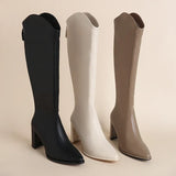 Hilda - Botas Elegantes de Tacón Grueso para el Invierno