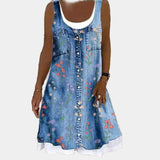 Elena - Vestido de Jean Sofisticado
