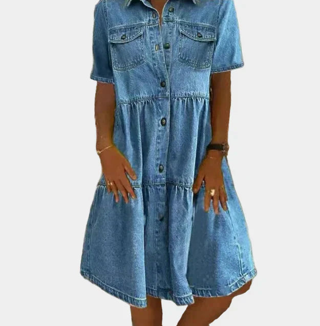Lola - Vestido Bohemio de Jean