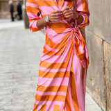 Amelia™ | Vestido Cruzado con Estampado