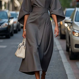 Maya™ | Vestido Chic con Mangas Abullonadas