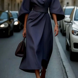 Maya™ | Vestido Chic con Mangas Abullonadas