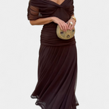 Florendra™ | Vestido Largo Floral con Escote en Forma de V