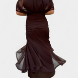 Florendra™ | Vestido Largo Floral con Escote en Forma de V