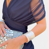 Florendra™ | Vestido Largo Floral con Escote en Forma de V