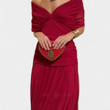 Florendra™ | Vestido Largo Floral con Escote en Forma de V