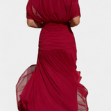 Florendra™ | Vestido Largo Floral con Escote en Forma de V