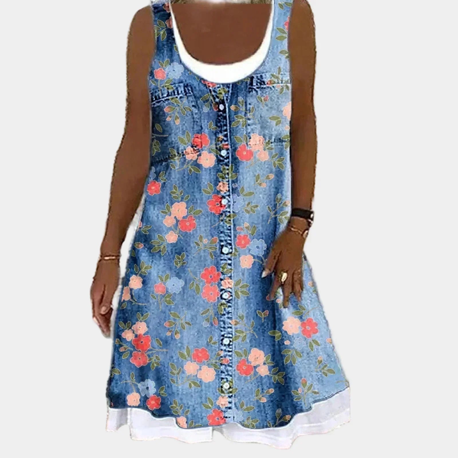 Elena - Vestido de Jean Sofisticado