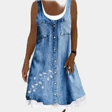 Elena - Vestido de Jean Sofisticado