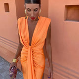 Selena | Vestido Drapeado en Rojo Apasionado