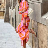 Amelia™ | Vestido Cruzado con Estampado