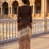 Salvia | Vestido con Borlas
