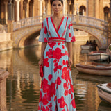 Pilar | Vestido Largo Elegante con Escote Profundo