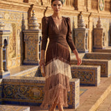 Salvia | Vestido con Borlas