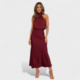 Alba - Vestido de Satén Elegante