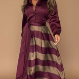 Mila™ | Vestido Maxi a Rayas