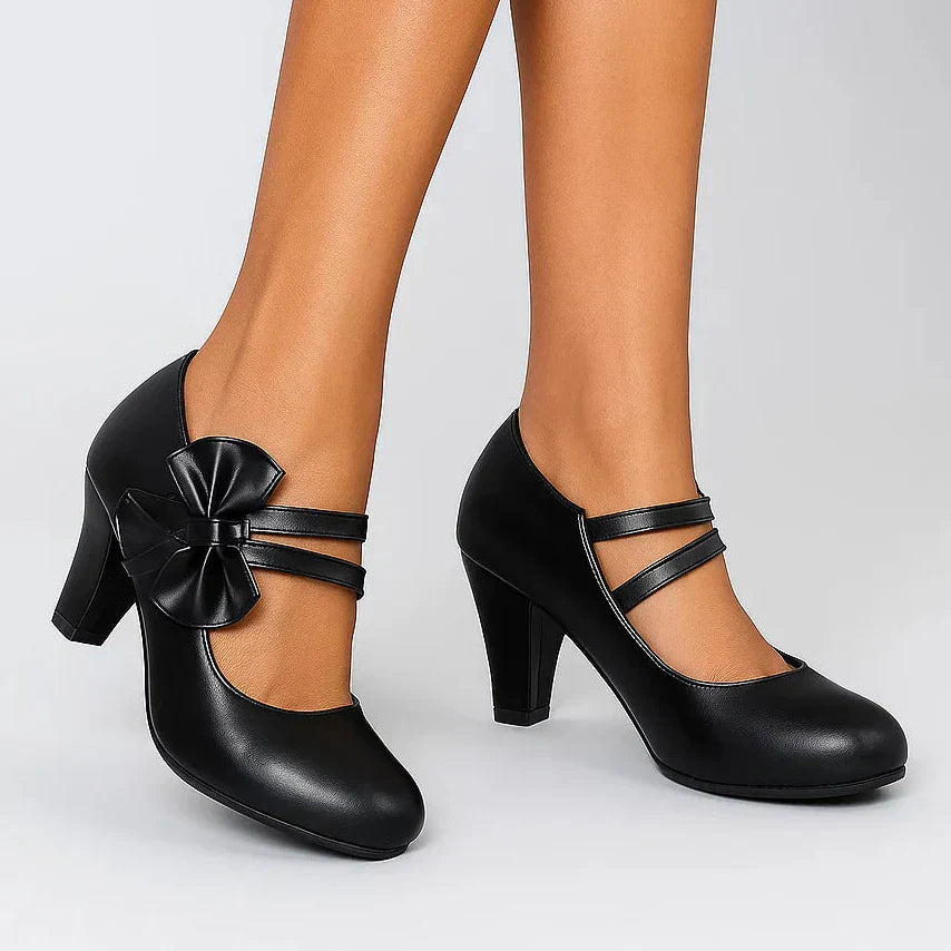 Bela - Tacones Elegantes con Lazo