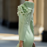 La Scintilla | VESTIDO ELEGANTE CON HOMBROS AL DESCUBIERTO
