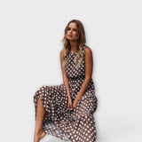 Lian™ | Vestido Midi Boho de Lunares