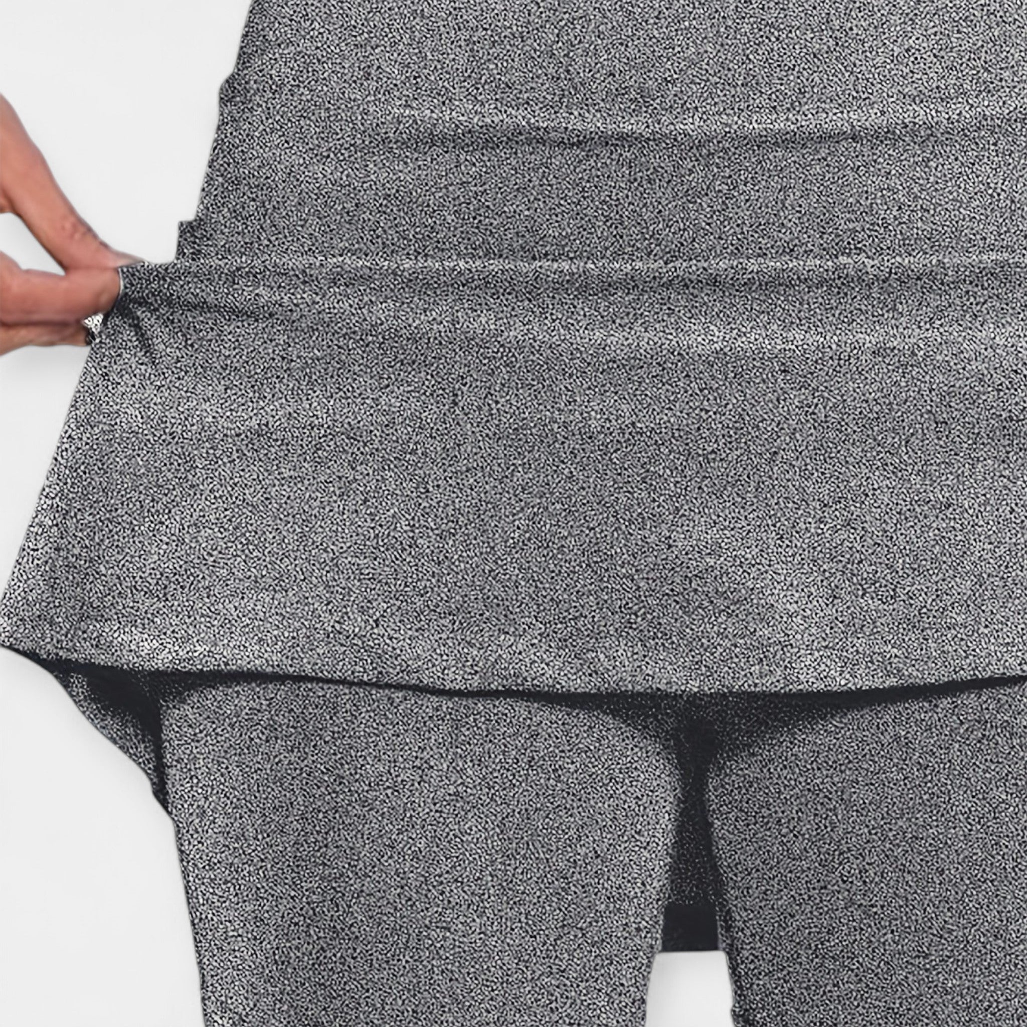 Shorts de Cintura Alta con Falda