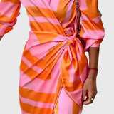 Everly | Vestido Elegante con Diseño Envolvente y Estampado