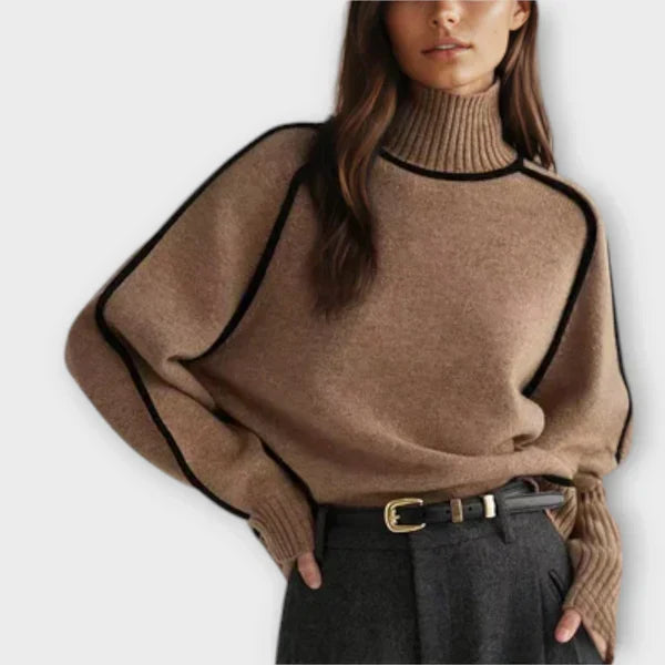 Emília - Elegante Suéter de Cuello Alto