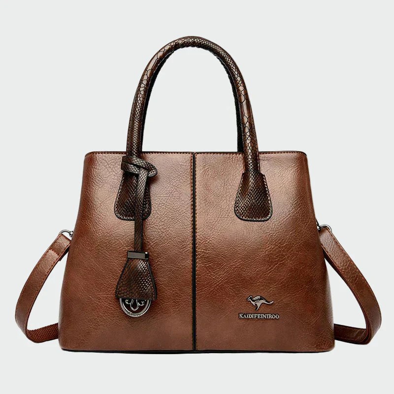 Elegante bolso de cuero