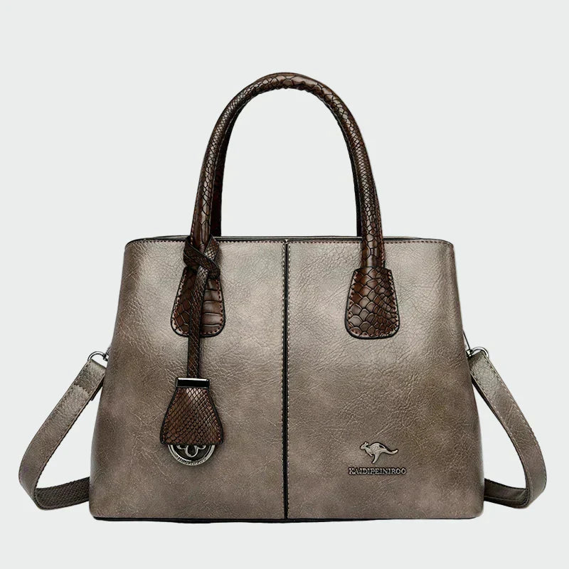 Elegante bolso de cuero