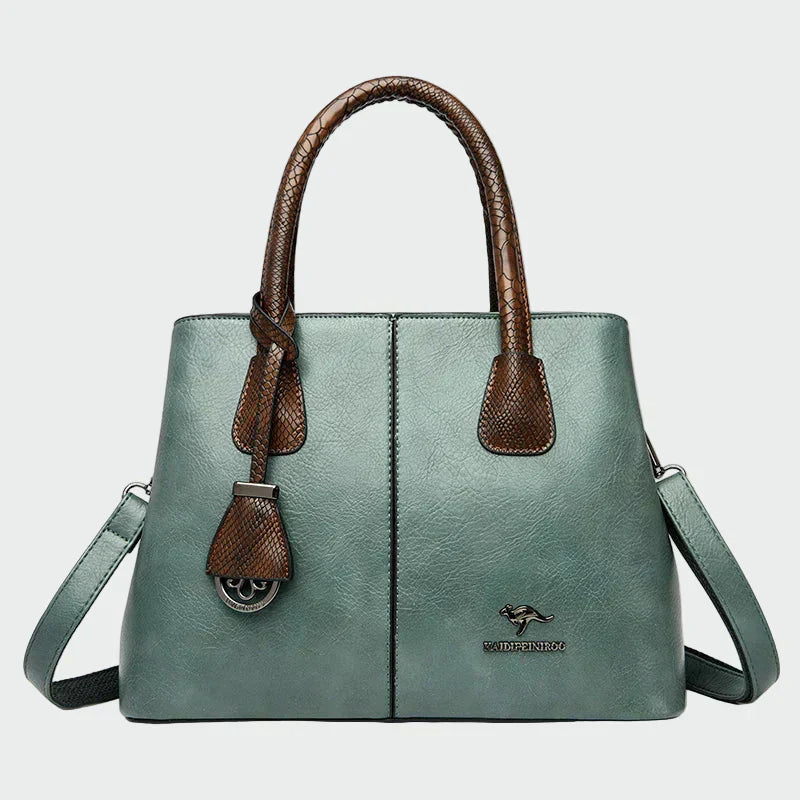 Elegante bolso de cuero