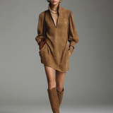La Scintilla | VESTIDO CORTO CON ACABADO DE SEDA